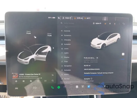 2020 Tesla Model 3 Long Range Dual Motor All-Wheel Drive from USA, damaged, VIN 5YJ3E1EB4LF521016